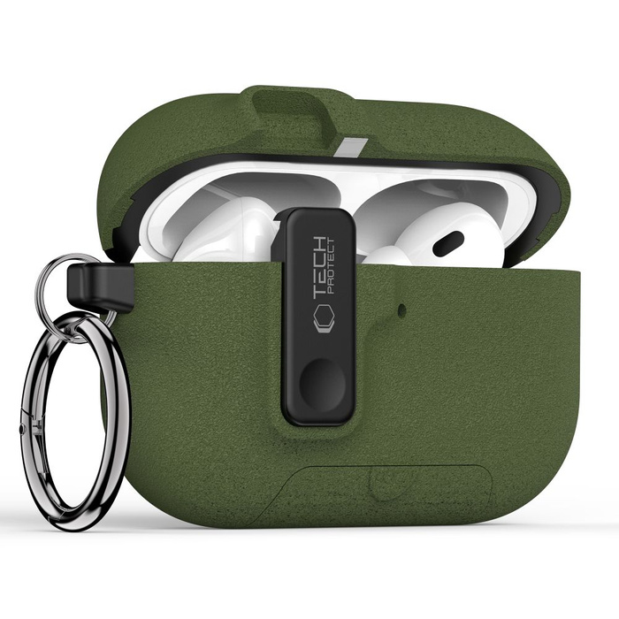 TECH-PROTECT SLIM HOOK APPLE AIRPODS PRO 3 OLIVE GREEN