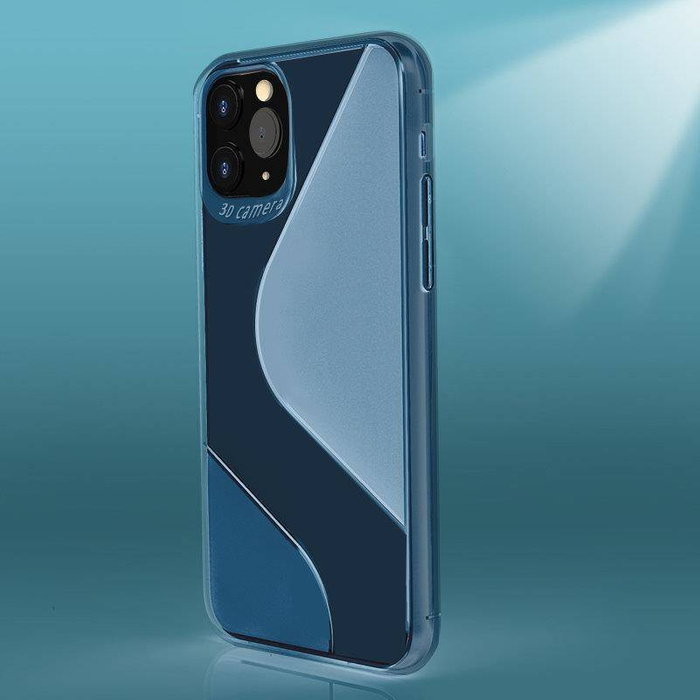 S-Case flexible coque housse Huawei P40 Lite E bleu
