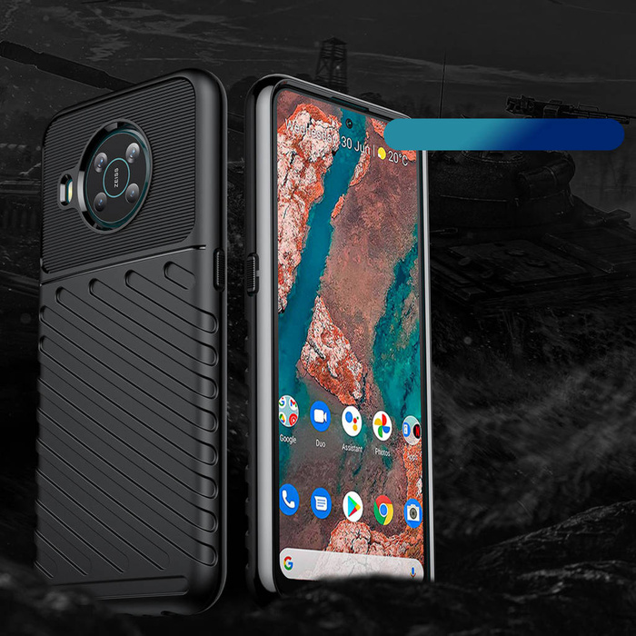 Thunder Case flexibilní pancéřovaný pouzdro kryt Nokia X100 černý