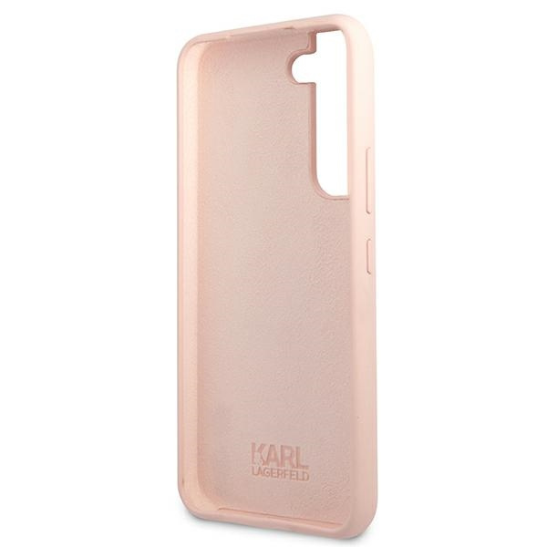 Case KARL LAGERFELD Samsung Galaxy S22 Plus Silicone Iconic Karl & Choupette Pink Hardcase