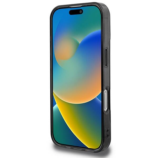 Hülle BMW iPhone 16 Pro 6.3" grau/grau hartcase Motosport IML Vertical Stripe