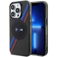 Coque BMW BMHMP14XHDTK iPhone 14 Pro Max 6.7" gris/gris durcase Tricolor Stripes MagSafe