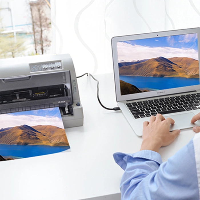 Active cable USB 2.0 A-B UGREEN US122 for printer, 15m (black)