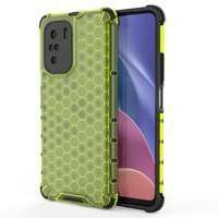 Custodia per armatura a nido d'ape con paraurti in TPU per Xiaomi Redmi K40 Pro+ / K40 Pro / K40 / Poco F3 verde