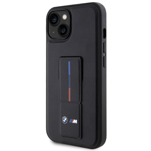 Hülle BMW BMHCP15S22GSLK iPhone 15 / 14 / 13 6,1" schwarz/schwarz hartcase Grip Hot Stamp Case