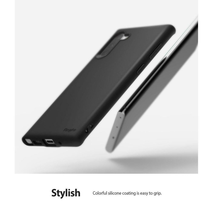 Cover in gel TPU Ringke Air S ultra sottile per Samsung Galaxy Note 10 nero (ADSG0001)
