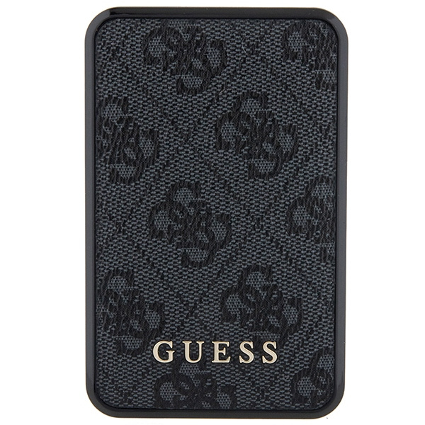Guess Powerbank 18W GUPB10DP4GEGK 10000mAh schwarz/schwarz 4G Leder Metall Logo