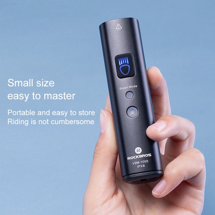 Luce anteriore per bicicletta Rockbros V9M-1000 1000lm - nera