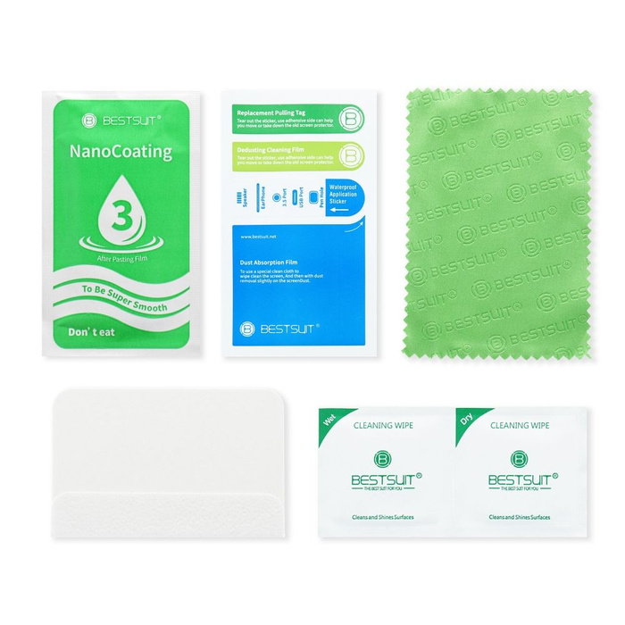 Szkło hybrydowe Bestsuit Flexible 5D Full Glue do Samsung Galaxy S26 Ultra czarny - działający czytnik