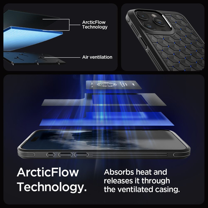 Hülle iPhone 15 Pro Max Spigen Cryo Armor Cryo Blue