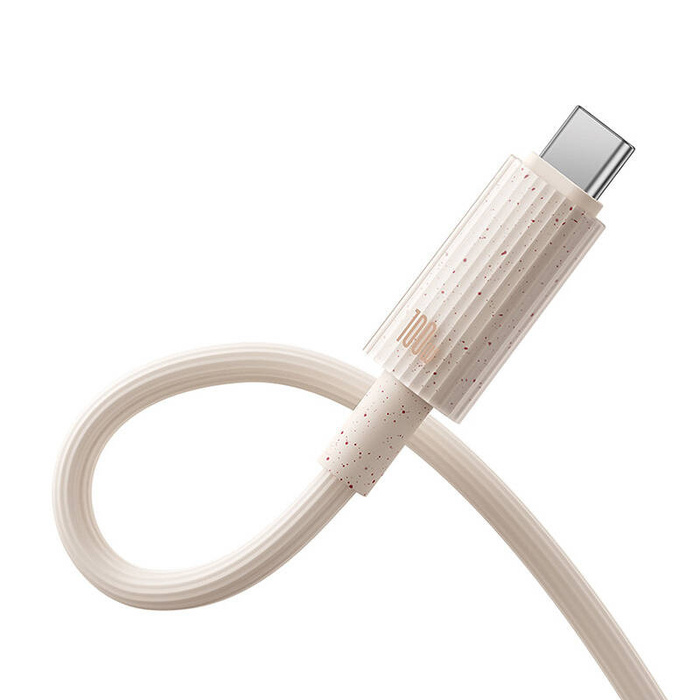 Kabel szybko ładujący Baseus USB do USB-C Habitat Series 100W, 2m (różowy)