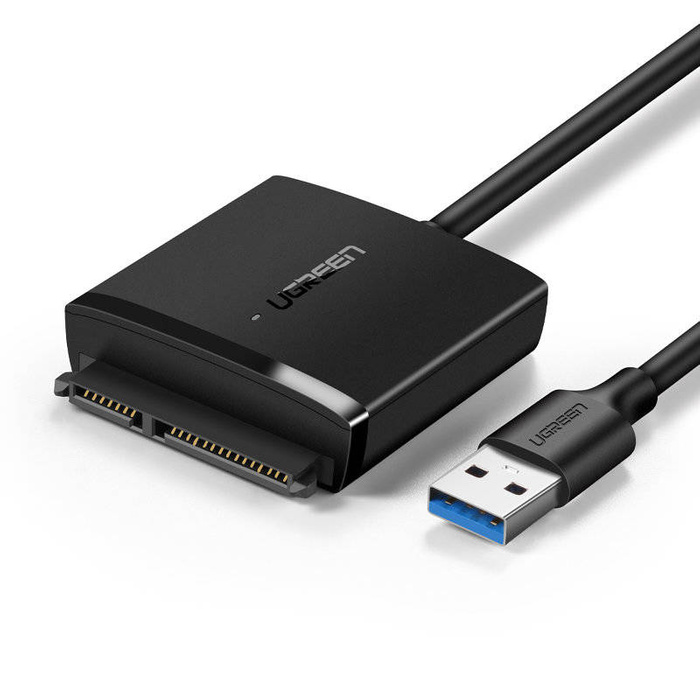 Adattatore Ugreen HDD SSD 2.5&#39;&#39; / 3.5&#39;&#39; Adattatore SATA III 3.0 - USB 3.2 Gen 1 (SuperSpeed USB 5 Gbps) nero (60561 CM257)