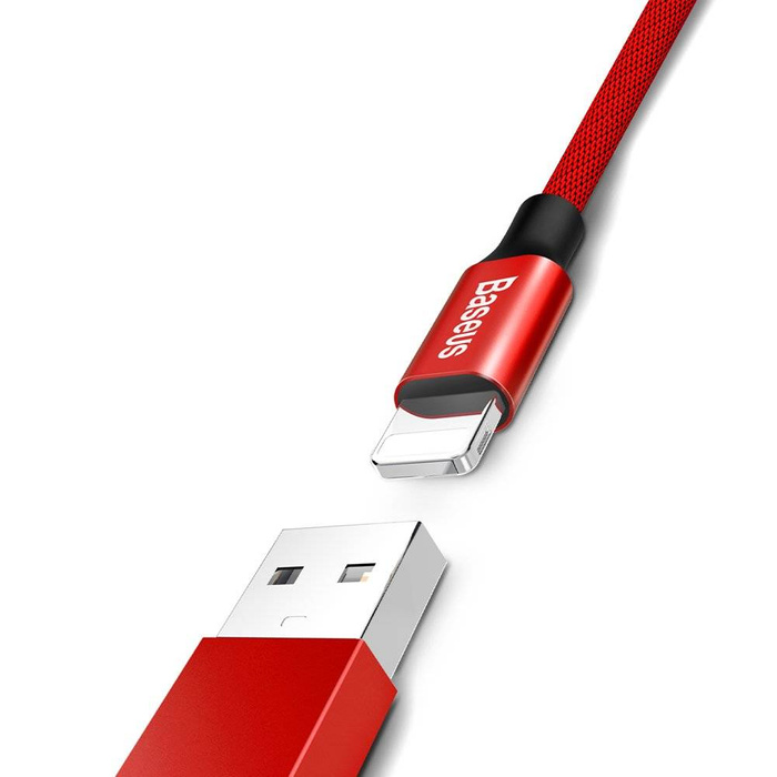 Cavo intrecciato in tessuto Baseus Yiven USB / Lightning 1.8M rosso (CALYW-A09)