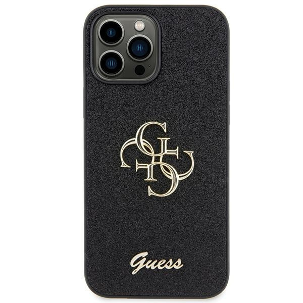 Guess GUHCP13XHG4SGK iPhone 13 Pro Max 6,7" nero/nerocase Glitter Script Big 4G