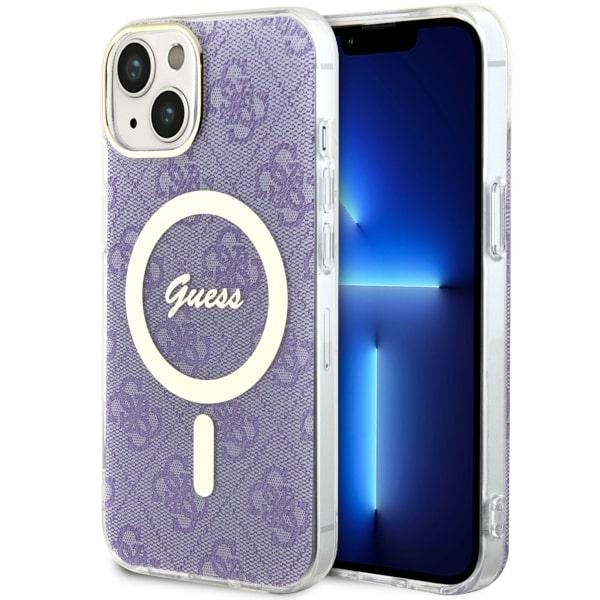 Funda Guess GUHMP14SH4STU iPhone 14 6.1" púrpura/morado durocase 4G MagSafe Case