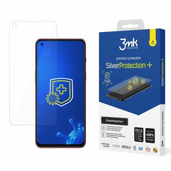 Película antimicrobiana 3MK OnePlus Nord 2 5G Silver Protect+ Wet Mount