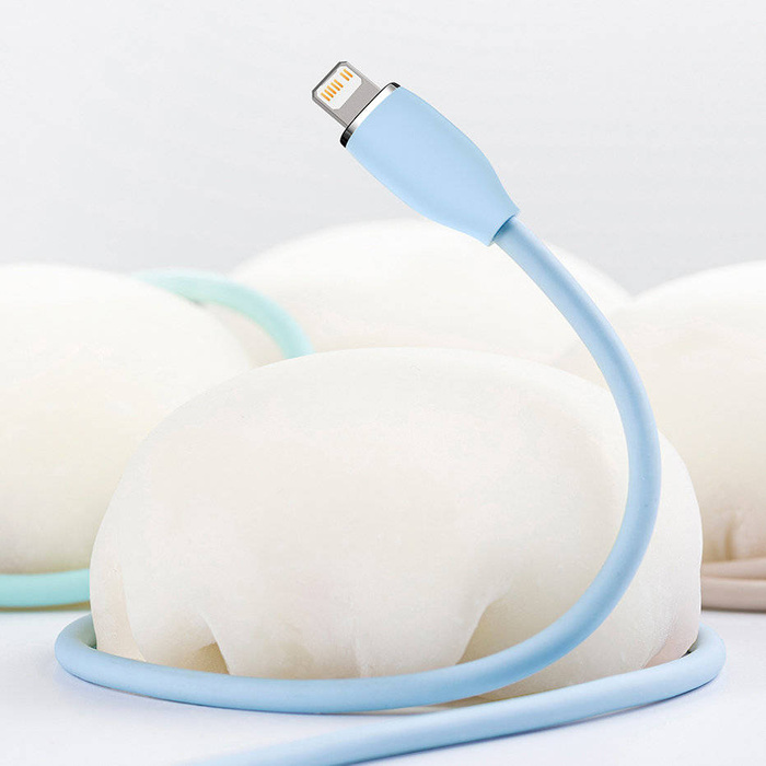 Cavo Baseus , USB Tipo C - Cavo Lightning 20W, lunghezza 1,2 m Gel di silice liquido Jelly - nero