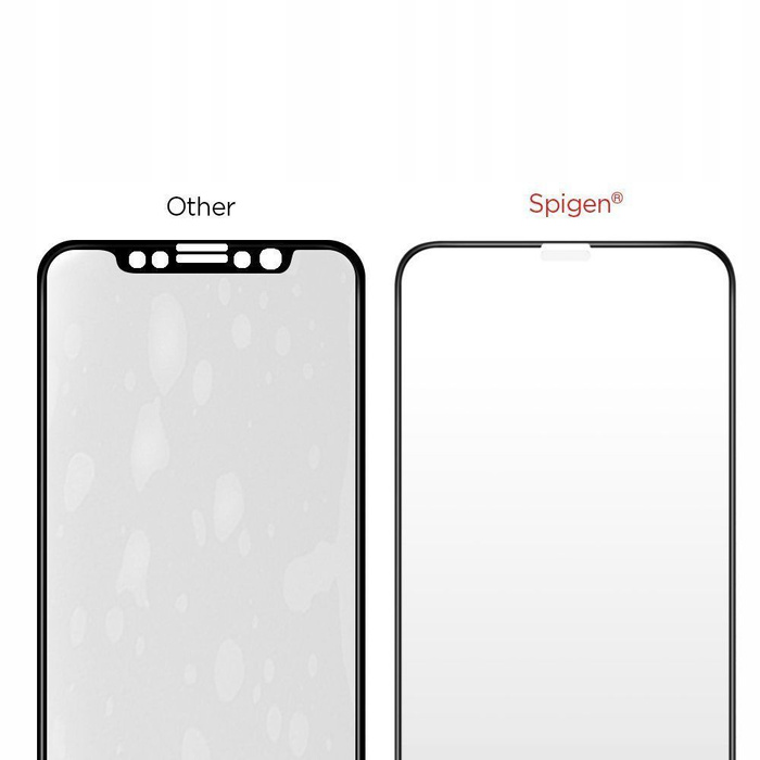 Edzett üveg SPIGEN Iphone 11 / Xr Glas.Tr Hd Full Glue Fekete