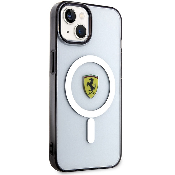 Hülle Ferrari FEHMP14MURKT iPhone 14 Plus 6,7" klar/transparent hartcase Outline MagSafe Case