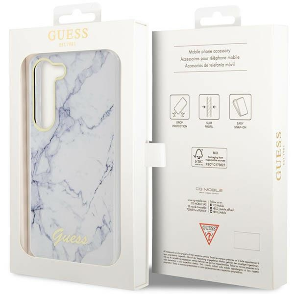 Case Guess Guhcs23spcumah S23 S911 White/White Hardcase Marble Case