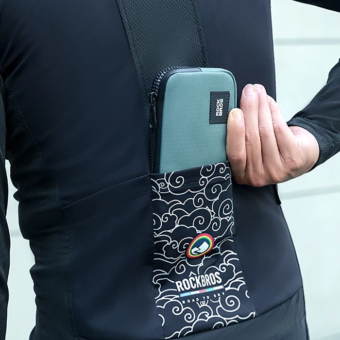 Rockbros bicycle bag 30990043006 for phone, keys, wallet 0.15 l - turquoise