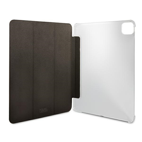 Hülle KARL LAGERFELD Apple iPad 12.9 Pro 2021 Buchdeckel Saffiano Karl Iconic Schwarz Case