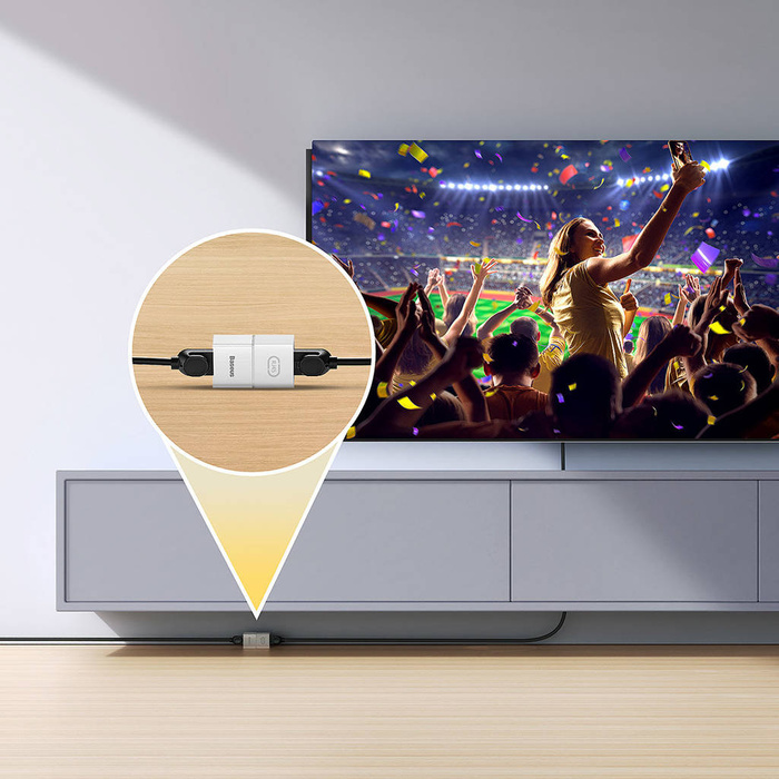 Síťový vazební člen Ethernet RJ-45 kabelový konektor Baseus AirJoy Series 10 ks - bílý