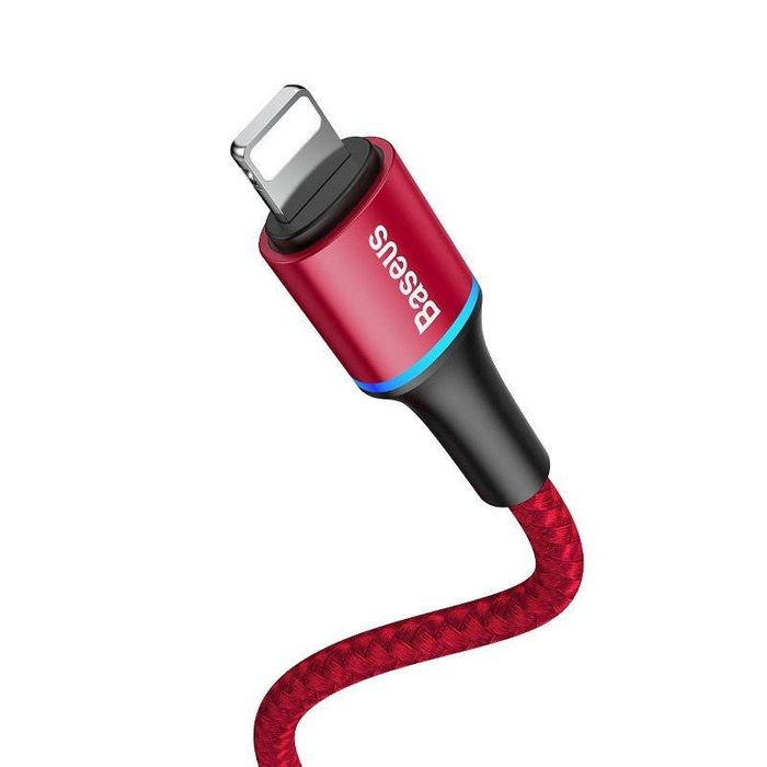 Cable Baseus USB-C to Lightning PD Halo, Power Delivery, 18W, 1m red