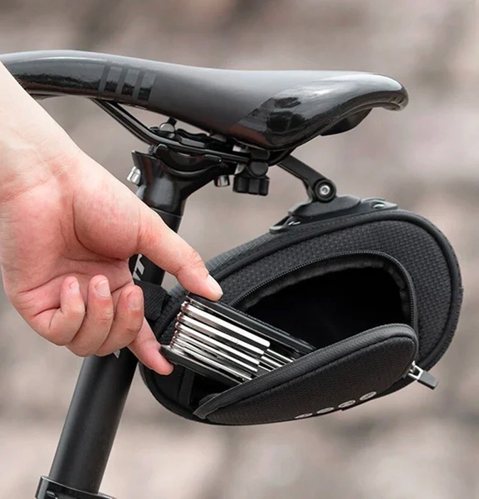 Rockbros C40 Fahrradtasche unter dem Sattel – schwarz