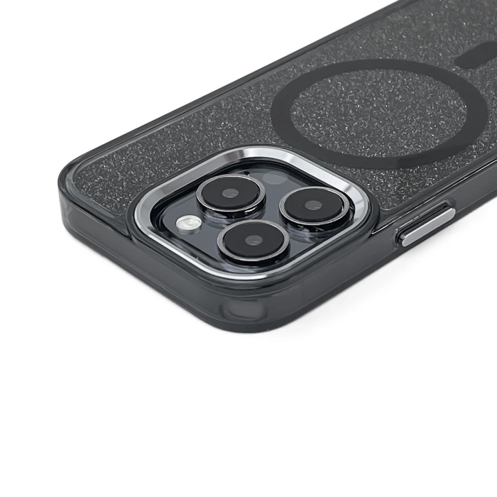 Glitter Case mit MagSafe für Samsung Galaxy A56 5G - Schwarz