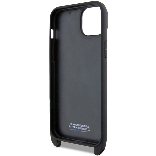 Case Bmw Bmhcp15m23pscck IPhone 15 Plus / 14 Plus 6.7" Black/black Hardcase M Edition Carbon Stripe &amp; Strap Case