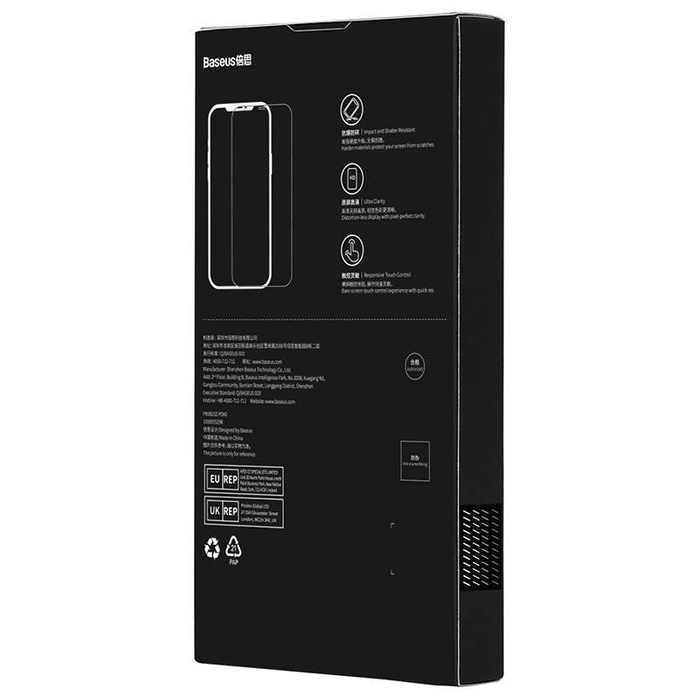 Baseus Schott iPhone 12 Pro Max HD Üvegfólia porálló bevonattal, 0.3 mm