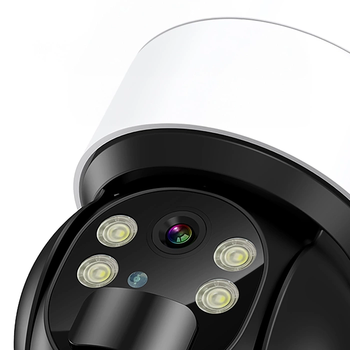 Choetech ASC006-WF intelligente Solar-PTZ-WLAN-Kamera mit 5-W-Solarpanel – Weiß