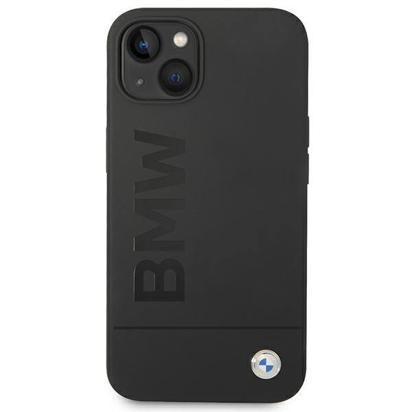 Case BMW BMHMP14MSLBLBK iPhone 14 Plus 6.7" black/black hardcase Silicone Signature Logo MagSafe