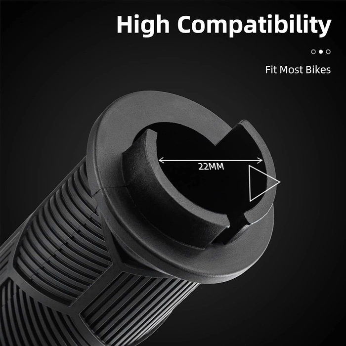 Rockbros 40720007001 poignées de vélo avec réflecteur - noir