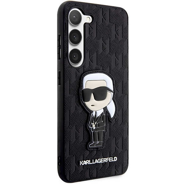 Cover Karl Lagerfeld KLHCS23MSAKLHKPK S23 Plus S916case nero/nero Saffiano Monogram Ikonik Case