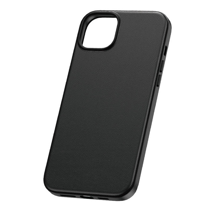 Phone Case for iPhone 15 Baseus Fauxther Series (Black)