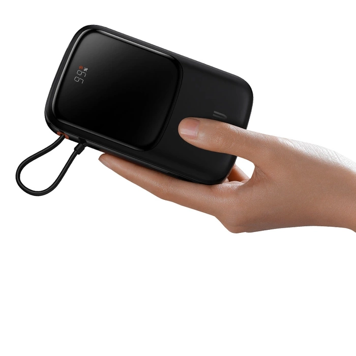 [APRÈS RETOUR] Powerbank 10000mAh 20W Baseus Qpow Pro Overseas Edition + Câble USB C 3A - Noir