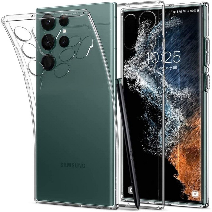 Cover Spigen S22 ULTRA Liquid Crystal Trasparente Clear Case