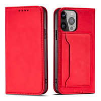 Magnet Card Case Case pour Samsung Galaxy S23+ Flip Cover Wallet Stand Rouge