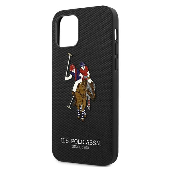  US Polo   12 Pro Max Polo Embroidery Collection Black Case