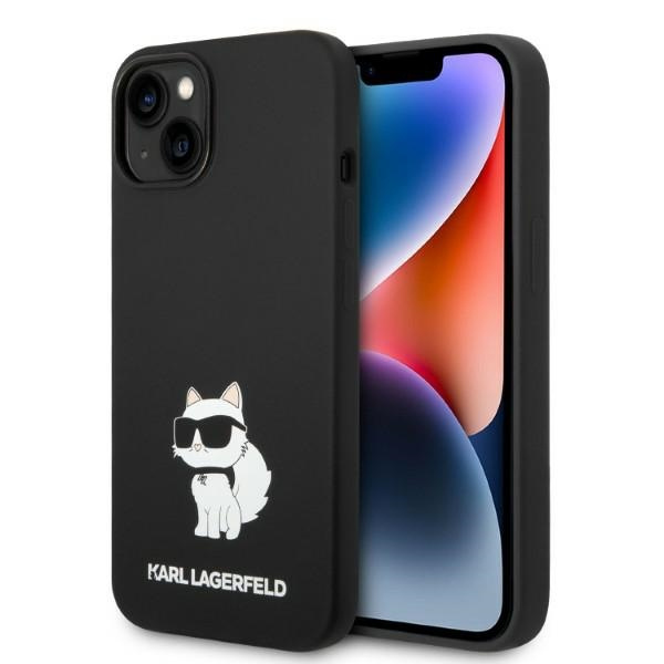 Coque Karl Lagerfeld iPhone 14 Plus 6,7" durcase noir/noir Silicone Choupette