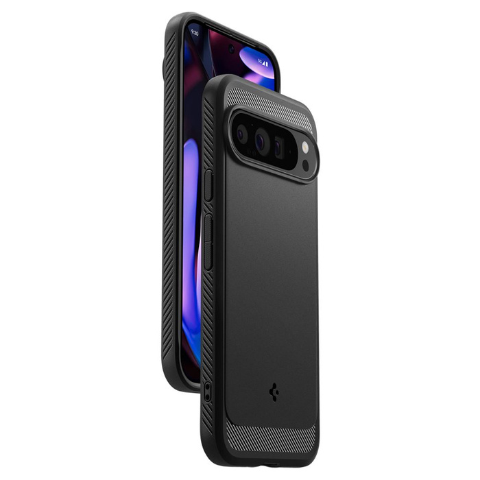 Spigen Rugged Armor MATTE GOOGLE PIXEL 9 PRO XL NERO