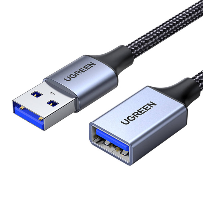 Ugreen prodlužovací kabel adaptéru USB (samec) - USB (samice) 3.0 5Gb/s 2m šedý (US115)