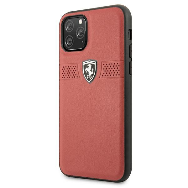 Ferrari FEOBAHCN58RE iPhone 11 Pro 5.8 "rot / rote Hardcase Off Track Leather
