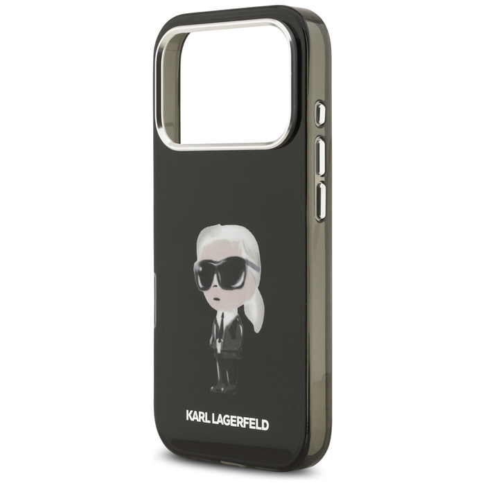 Etui Karl Lagerfeld IML Aquarelle Karl   & Logo MagSafe do iPhone 17 Pro czarny