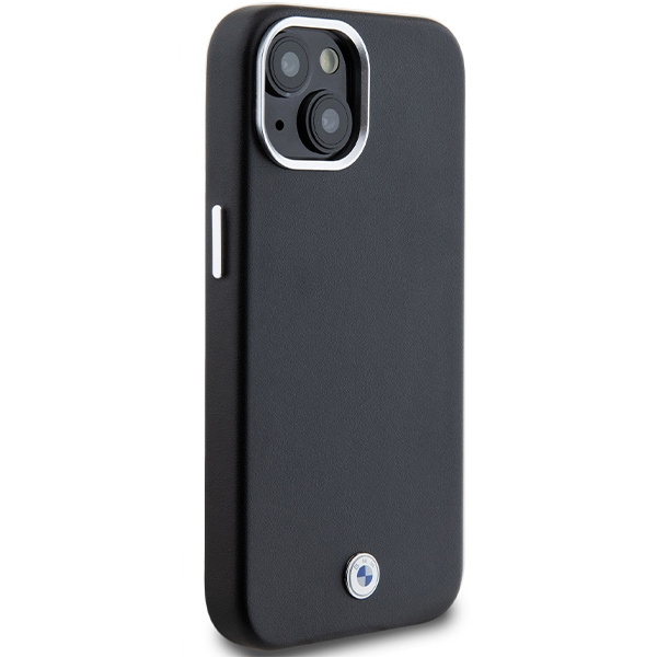 Cover Bmw Bmhmp15s23pufwk IPhone 15 / 14 / 13 6,1 "nero/nero Signature avvolto metallo MagSafe Case