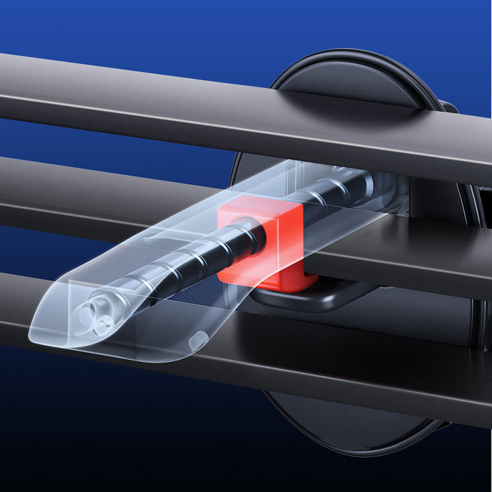 Joyroom para automóvil Cargador de inducción inalámbrico Qi 15W (compatible con MagSafe para iPhone) Air Vent Silver (JR-ZS291)