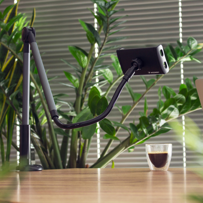 ANJ-85+25 Clip Wozinsky Desk Tablet holder with extendable arm black
