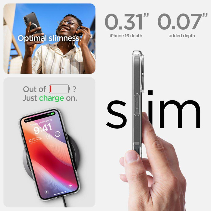 Spigen Ultra Hybrid Mag MagSafe IPhone 16 PLUS BLANC